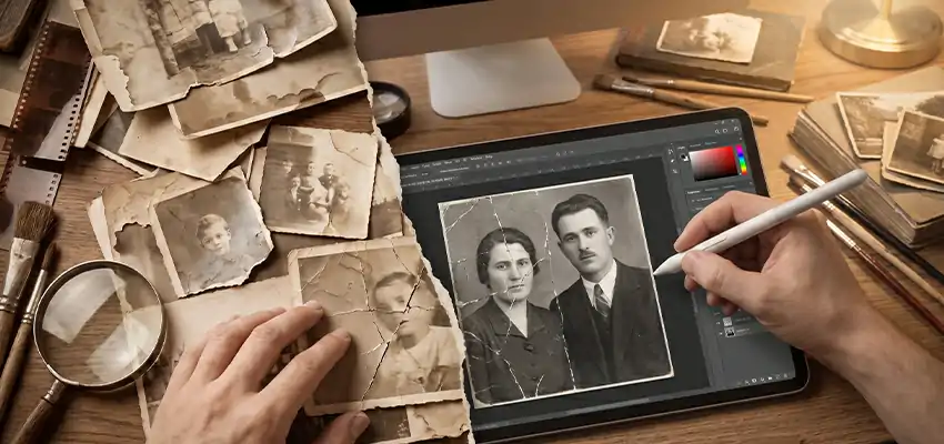 Old Photo Restoration, Retouching, and Reviving